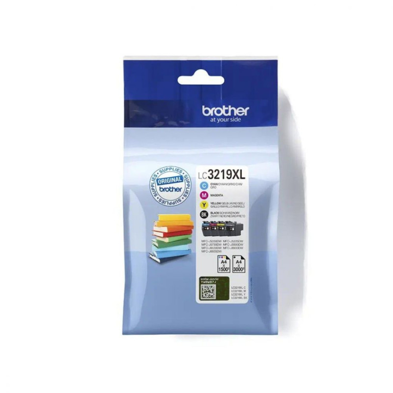 BROTHER Pack 4 cartouches encre LC3219XL Cyan Magenta Jaune N