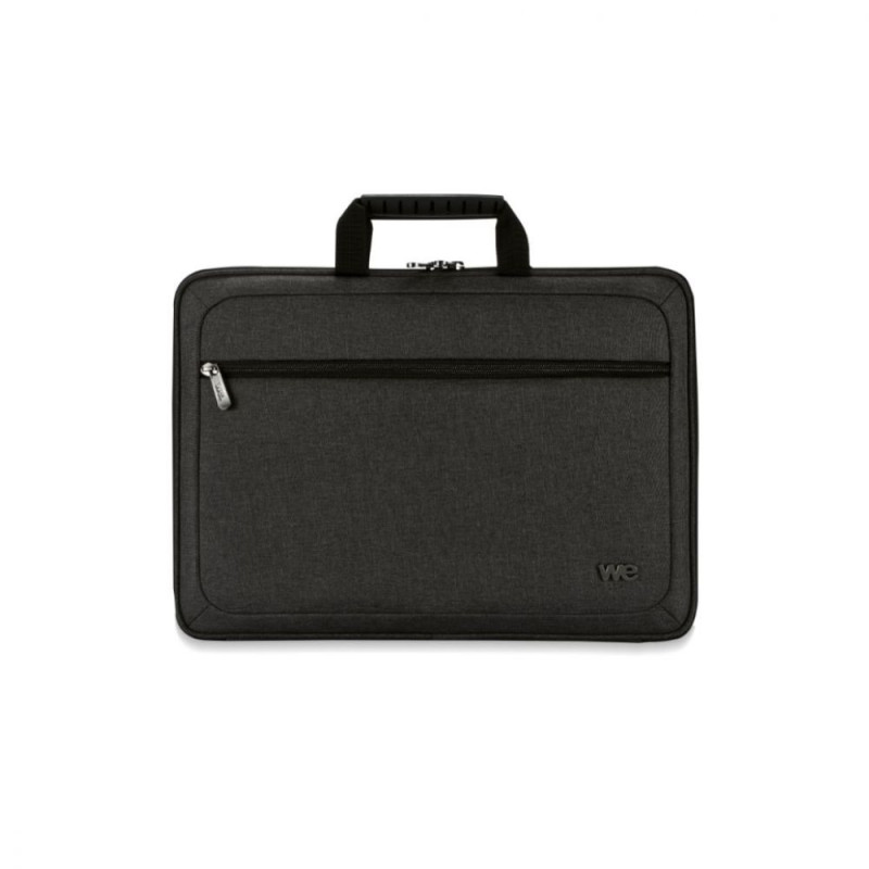 SACOCHE WE 15 6 dos semi regide polyester EVA gris fonc